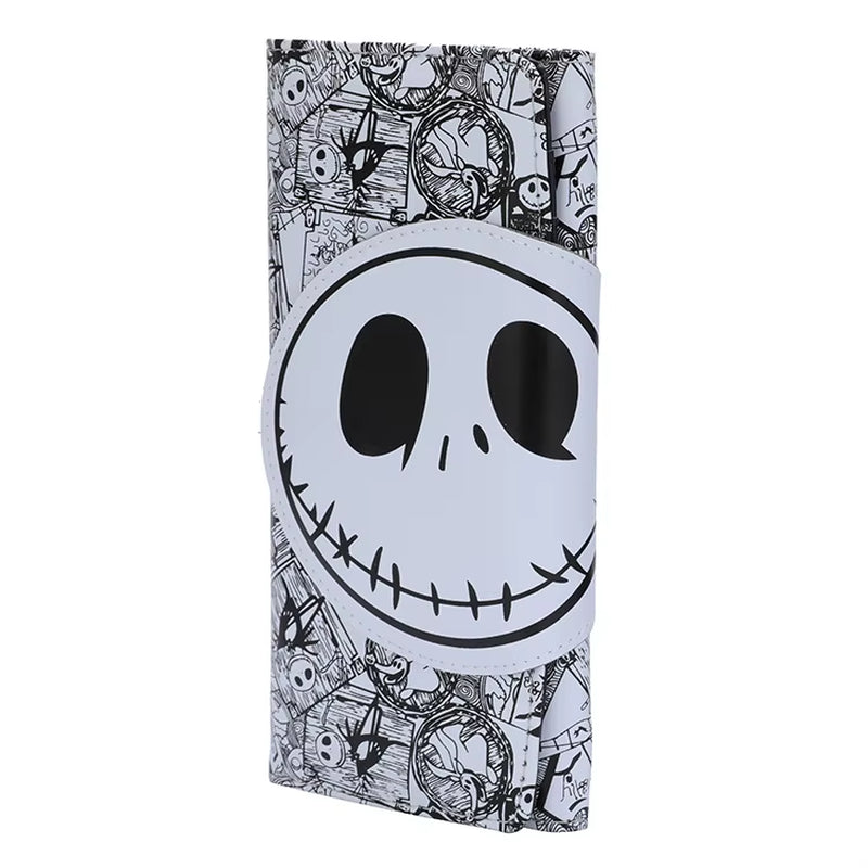 New Design Cute Cartoon Wallet Fashion Skull Cartoon Long Purse for Men and Women with Card Holder Coin Purse