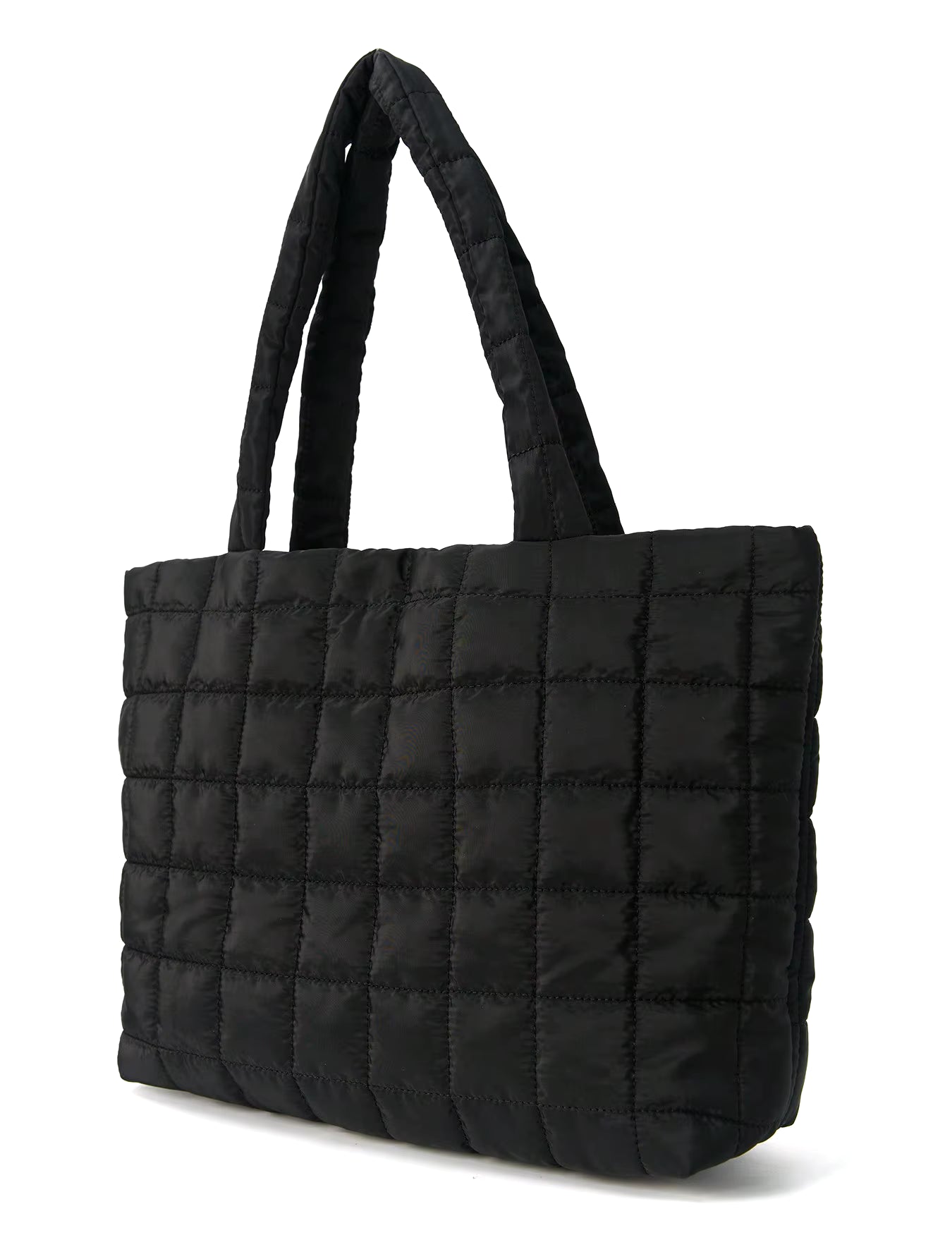 1 Pc Minimalist Quilted Puffy Tote Bag, Large Capacity Crossbody Bag, Trendy Padded Shoulder Bag for Women for Daily Commute