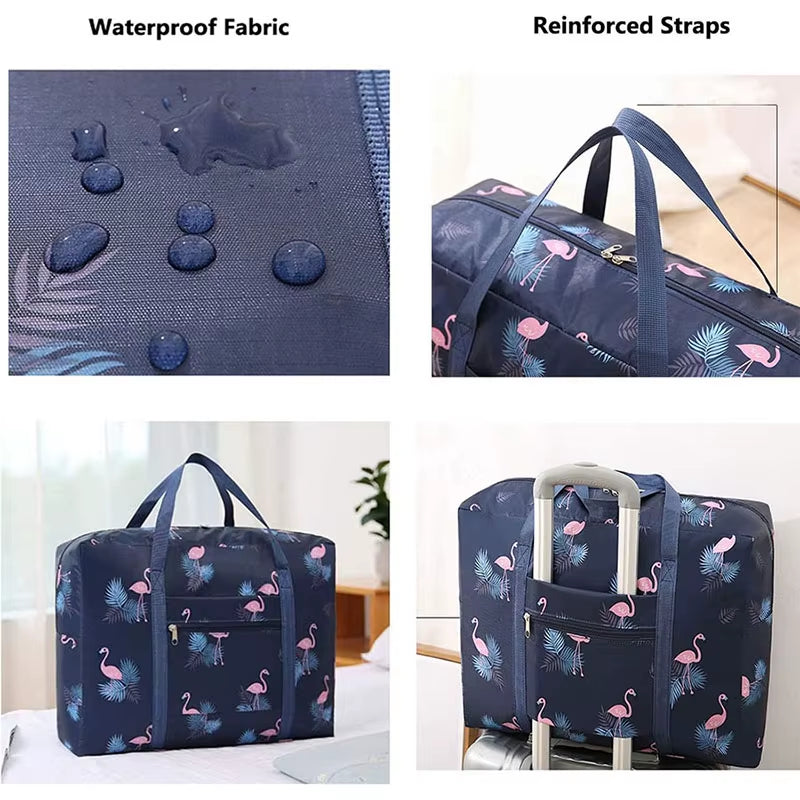 Foldable Travel Bags Nylon Large Capacity Bag Luggage Waterproof Handbags Women Men Travel Storage Clothes Packaging Organizer